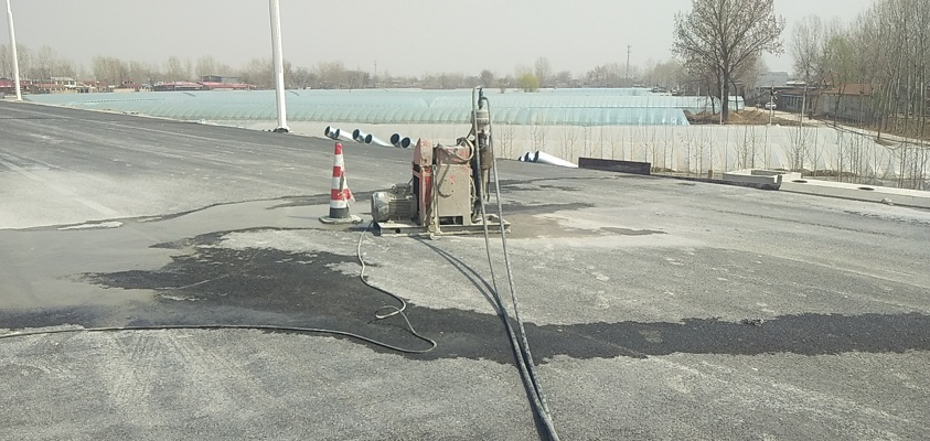 新抚道路回填土下沉注浆